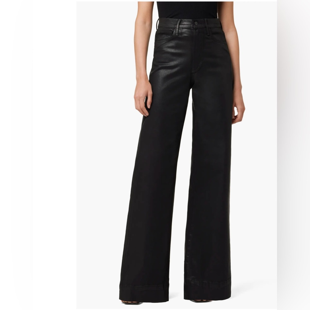 Joe's Mia Jeans Black Highrise Flare & Wide Leg Jeans